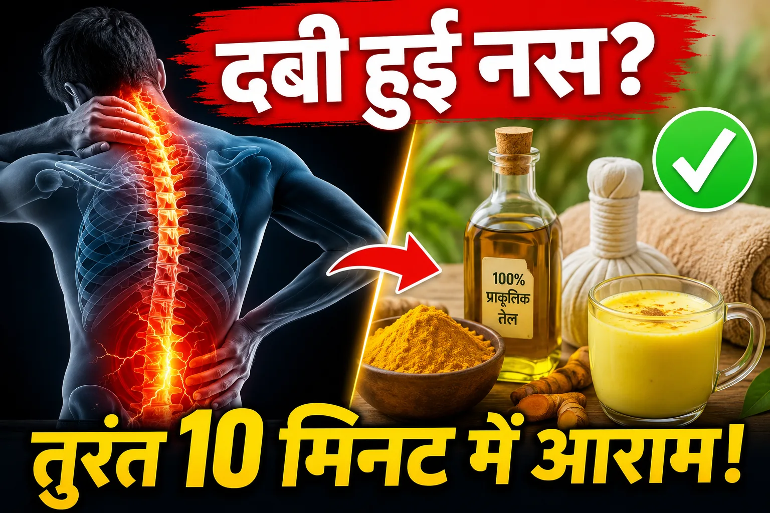 दबी हुई नस खोलने के घरेलू उपाय: लक्षण, कारण और 10 असरदार तरीके (Pinched Nerve Treatment at Home)